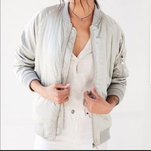 Urban Outfitters | Unif Satin Bomber Jacket